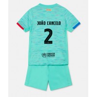 Barcelona Joao Cancelo #2 Tredje Tröja Barn 2023-24 Kortärmad (+ Korta byxor)